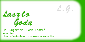 laszlo goda business card